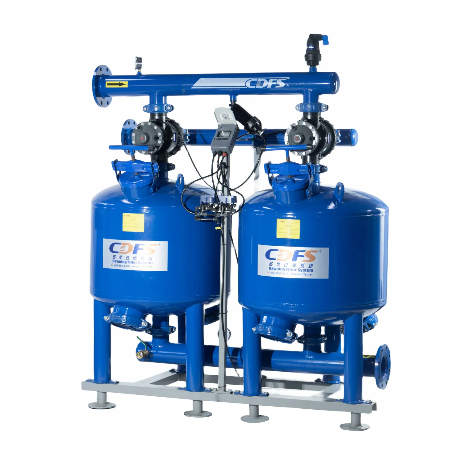 Manual sand filter for irrigation system