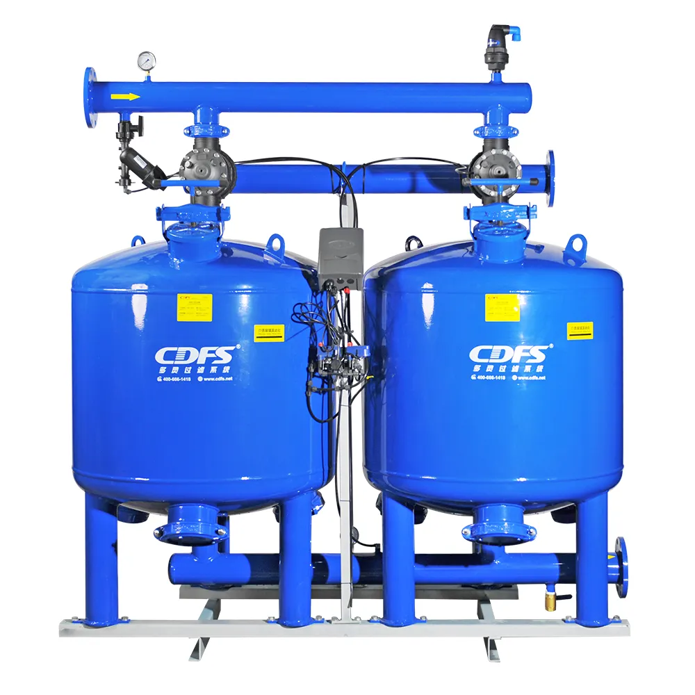 Two vessels sand media filter