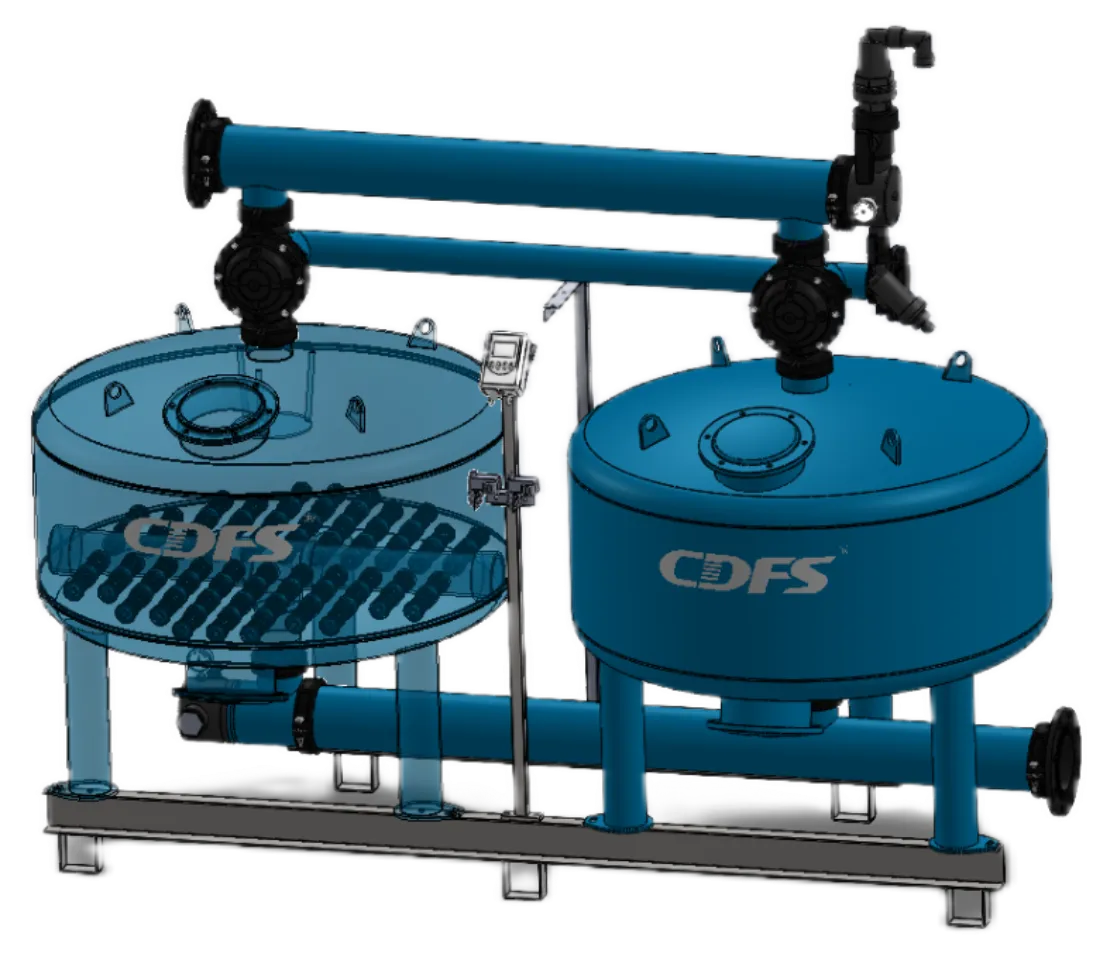 Two vessels sand media filter manufacturer